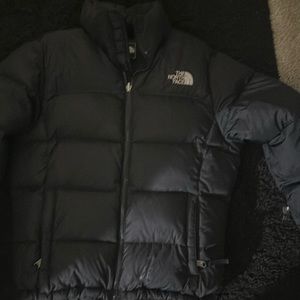 The northface puffer winter coat black